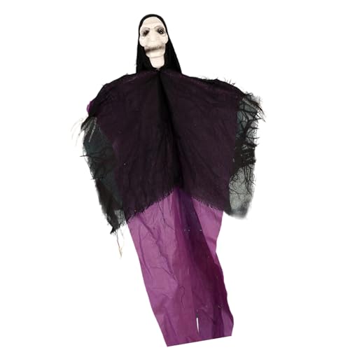 Dasbsug Horror-Themen-hängende Skelette und Hexen, Halloween-Spectters für drinnen und draußen, Hof, Spukpartys, gruselige Dekorationen, Halloween-Skelette, Specter, hängendes Spekter für Zuhause, Hof von Dasbsug