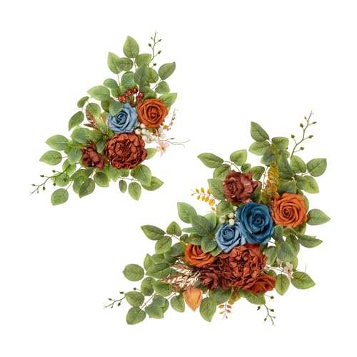 Dasbsug Praktische Hochzeitstür mit Blume, zarte Hochzeitszeremonie, funktionale Seidenbogen-Tür-Verzierung, Brautsträuße, Dekorationen von Dasbsug