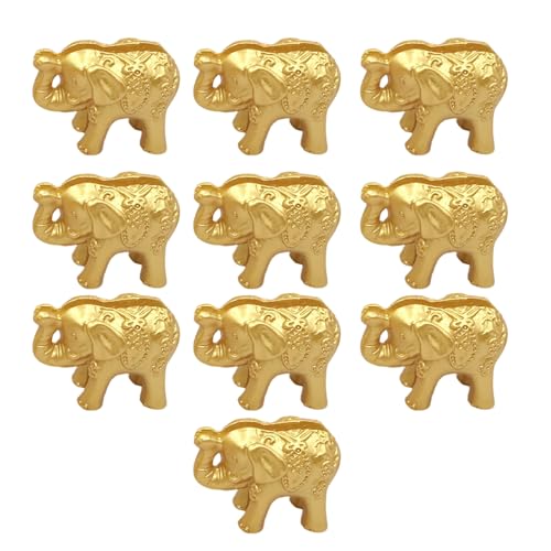 Dasbsug Tischkartenhalter für Tische, goldfarben, Elefantenform, Tischnummernständer für Empfänge und Bankette, Party, 10 Stück Dasbsug Tischkartenhalter für Tische, goldfarben, Elefantenform, Tischnummernständer für Empfänge und Bankette, Party, 10 Stück von Dasbsug