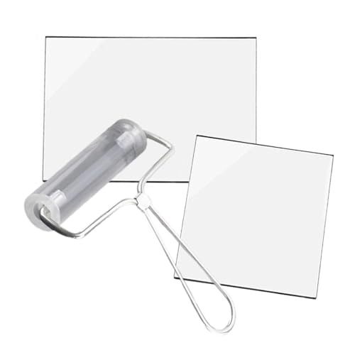 Dasbsug Tonroller mit Acrylplatte, Modellierwerkzeug-Set, Nudelholz mit Acrylplatte für Anfänger von Dasbsug