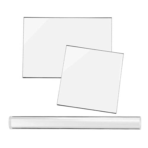 Dasbsug Tonroller mit Acrylplatte, Modellierwerkzeug-Set, Nudelholz mit Acrylplatte für Anfänger von Dasbsug