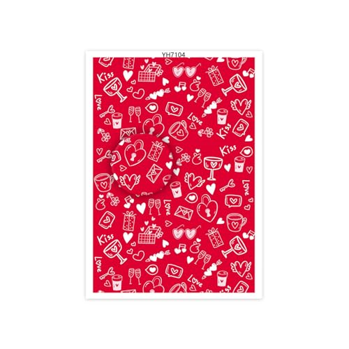 Dasbsug Transferpapier zum Valentinstag, 95 x 138 mm, für Ton, Ohrringe, Halsketten, wasserlöslich, Papier-Ton, Transferbögen, Scrapbooking, Verzierungen Dasbsug Transferpapier zum Valentinstag, 95 x 138 mm, für Ton, Ohrringe, Halsketten, wasserlöslich, Papier-Ton, Transferbögen, Scrapbooking, Verzierungen von Dasbsug