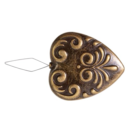 Dasbsug Vintage Nadeleinfädler mit Minders 2-in-1-Halter mit Einfädler für Handnähen, Sticknadeln, Minders von Dasbsug