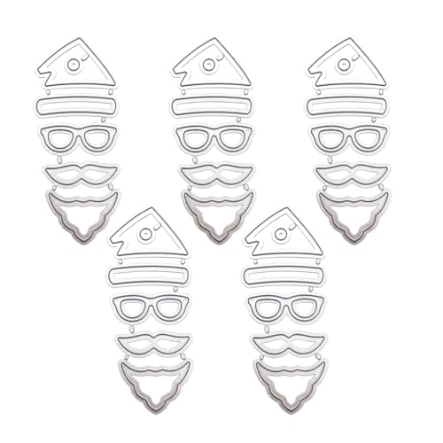 Dasbsug Weihnachts-Stanzformen für Kartenherstellung, Fotoalbum, Tagebuch, Dekoration, Scrapbooking, Prägeschablonen, Grußkarten-Vorlagen von Dasbsug