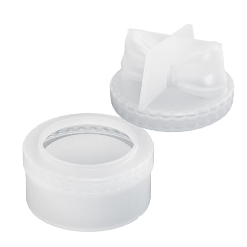 Flexibles Silikon zur Herstellung von Aufbewahrungsbehältern, Schmuck-Aufbewahrungsbox, runde Schleife, Deckel, Silikonform für Epoxidharz von Dasbsug