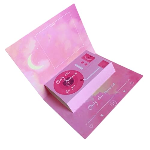 Geburtstagskarte mit Stimme, Popup-Recorder, eleganter Phonograph, Segen für Valentinstag, Blockflöte, Partykarte von Dasbsug