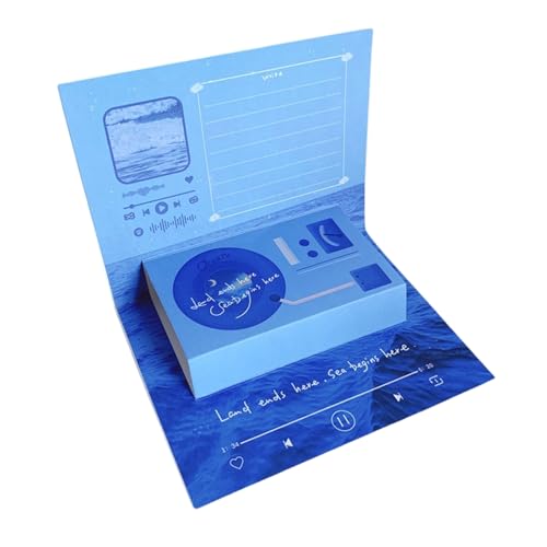 Geburtstagskarte mit Stimme, Popup-Recorder, eleganter Phonograph, Segen für Valentinstag, Blockflöte, Partykarte von Dasbsug