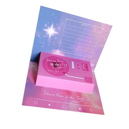 Geburtstagskarte mit Stimme, Popup-Recorder, eleganter Phonograph, Segen für Valentinstag, Blockflöte, Partykarte von Dasbsug