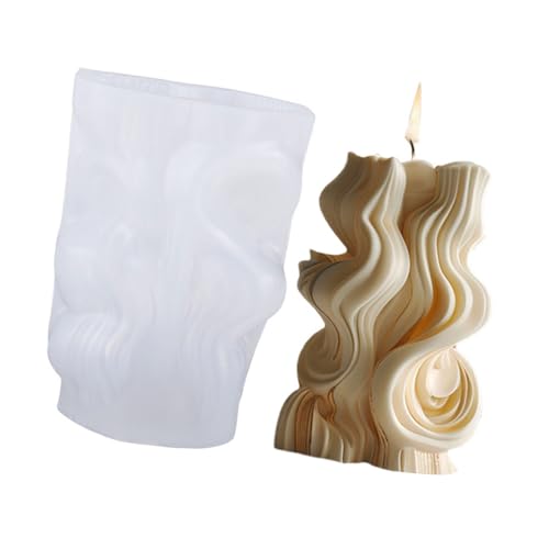 Gewellte Säulenformen, Gießformen, Ornament, Epoxidharz, Blumenform, Silikonformen, Gips, Silikonspiralen, Blumenform, Gips, Gießen von Dasbsug