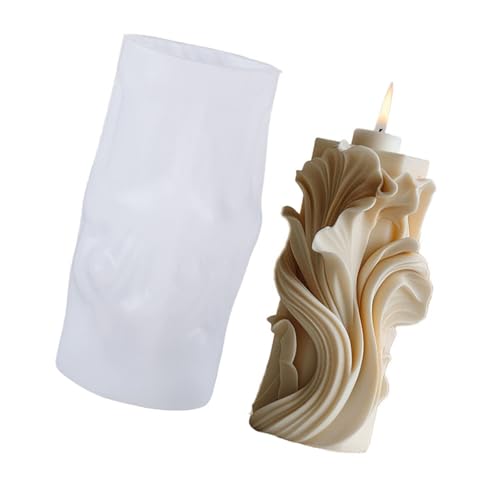 Gewellte Säulenformen, Gießformen, Ornament, Epoxidharz, Blumenform, Silikonformen, Gips, Silikonspiralen, Blumenform, Gips, Gießen von Dasbsug