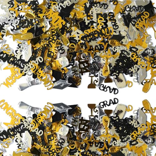 Glitzernder Überwurf, Dekoration für Schulzeremonien, Feiern, Goldfarben / Schwarz / Blau von Dasbsug