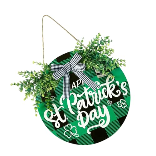 Happy Irish Festival Schild Happy Irish Festival Schild Holztafeln hängende Dekoration für Zuhause Wand Veranda Dekoration Happ Urlaub Wandkunst von Dasbsug