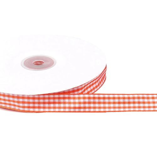 Kariertes Geschenkband, dekoratives Gingham zum Verpacken von Schleifen, Hochzeitsdekoration, Gingham-Bänder, Plaids, dekorativ für Party-Dekoration von Dasbsug