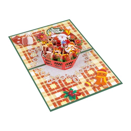 Kreative Geschenke Postkarte Weihnachten Themenkarte mit Umschlag und Notiz Handgemachter Festivalgruß für Freunde, Feste, Partyzubehör von Dasbsug