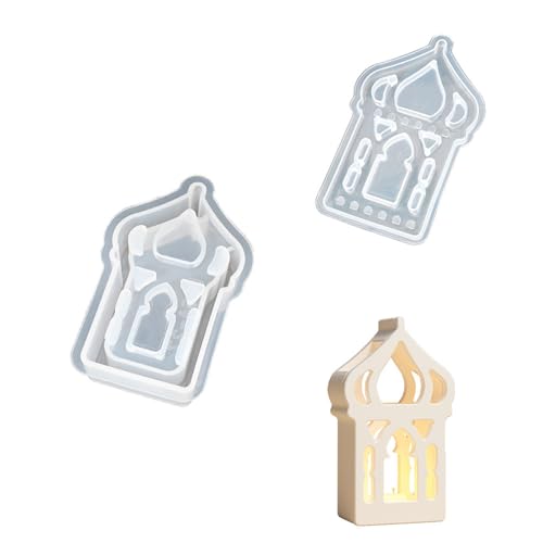 Light House Mondform Silikonständer Formen für Teelichthalter für Epoxidharz Haus von Dasbsug