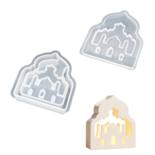 Light House Mondform Silikonständer Formen für Teelichthalter für Epoxidharz Haus von Dasbsug