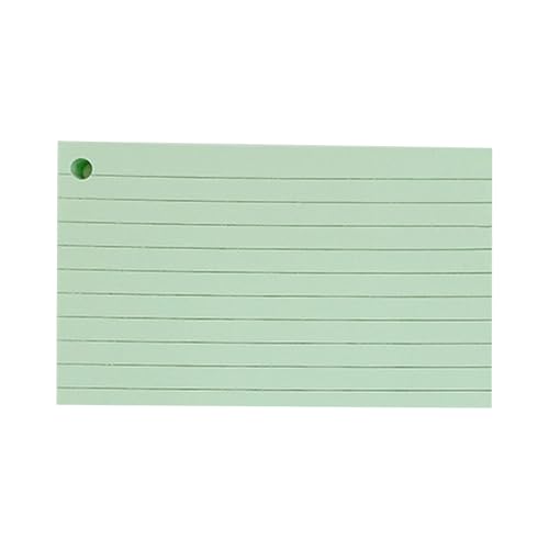 Linierte Karteikarten, Karteikarten, Präsentation, Studieren, Notizen, Rohlinge, Revisionen für Büro, Zuhause und Schule, liniert mit Binderingen, Lernvokabular für Schüler von Dasbsug