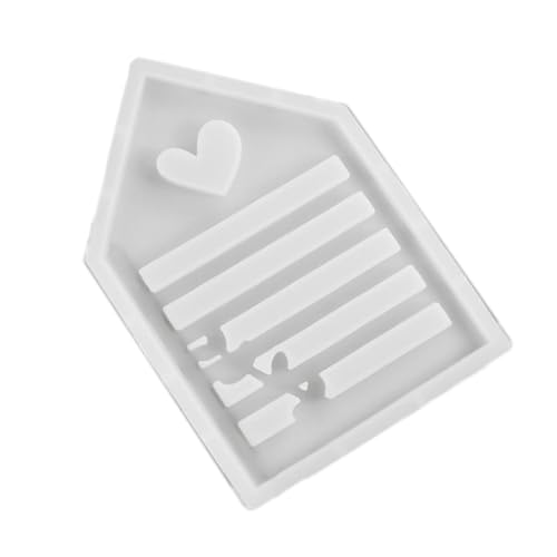 Love House Silikon-Gießformen, Gießpflaster, handgefertigt, Ornament, Bastelbedarf, Liebeshaus, Silikon-Kombinationsgießpflaster von Dasbsug