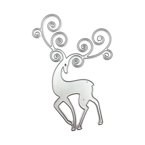 Metall-Stanzform mit Weihnachtsschlitten für Grußkarten, Scrapbooking, Dekorationen, Serie, Stanzformen, Schablonen, Metall-Stanzformen für Kartenherstellung, Schlitten, Prägeschablonen von Dasbsug