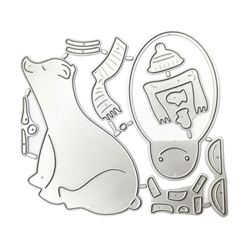 Metall-Stanzform mit Weihnachtsschlitten für Grußkarten, Scrapbooking, Dekorationen, Serie, Stanzformen, Schablonen, Metall-Stanzformen für Kartenherstellung, Schlitten, Prägeschablonen von Dasbsug