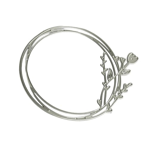Metall-Stanzformen mit Blumenkranz, für Scrapbooking, Karten, Karbonstahl, Prägeschablonen, Bastelalbum, Dekoration, Werkzeuge, Papierstanzformen für Kartenherstellung von Dasbsug