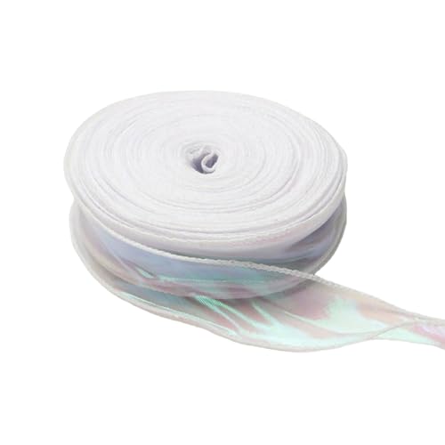 Organzaband, durchsichtig, für Blumensträuße, Verpackungen, Schleifen, Kranz, Hochzeitsdeko, 9 m, 40 mm, weißes Band Organzaband, durchsichtig, für Blumensträuße, Verpackungen, Schleifen, Kranz, Hochzeitsdeko, 9 m, 40 mm, weißes Band von Dasbsug