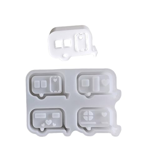 Osterbus-Form, flexible Silikonform für Atmosphäre, Licht, Schreibtisch, Ornament, Schmuck, Werkzeug, Epoxidharz-Formen von Dasbsug