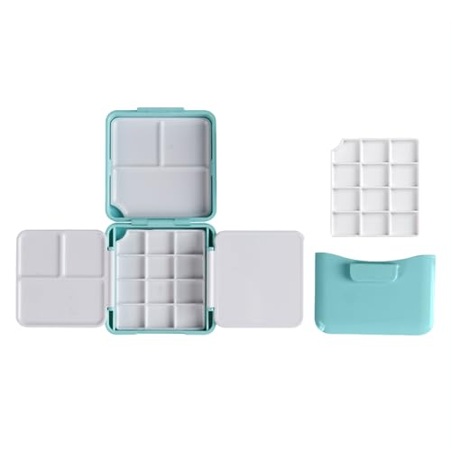 Paletten Farbkasten mit leeren Pfannen, Farbwanne, Wasserfarben, leere Dosen, Palette mit Pinselreiniger Paletten Farbkasten mit leeren Pfannen, Farbwanne, Wasserfarben, leere Dosen, Palette mit Pinselreiniger von Dasbsug