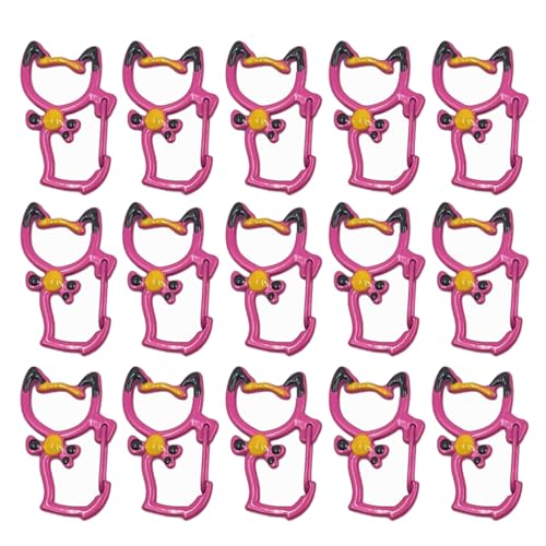 Schlüsselanhänger in Katzenform, 15 Stück, Dekoration, Zubehör für Taschen, Charm, handgefertigt, Spielzeug, Zubehör, Taschenhaken von Dasbsug