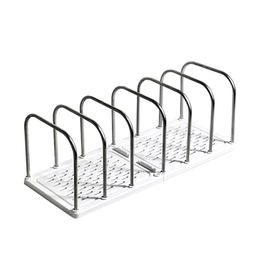Schreibtisch-Aktenordner, Organizer, 6 Fächer, Buchstütze, Schreibtisch-Bücherregal, platzsparend, Buchstütze, Zeitschriftenständer, 37 x 145 x 135 mm, Aktenständer von Dasbsug
