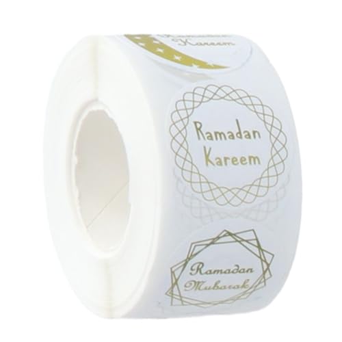 Selbstklebende Etiketten, rund, Eid Mubaraks, dekoratives Partyzubehör für Kinder, 500 Stück Selbstklebende Etiketten, rund, Eid Mubaraks, dekoratives Partyzubehör für Kinder, 500 Stück von Dasbsug