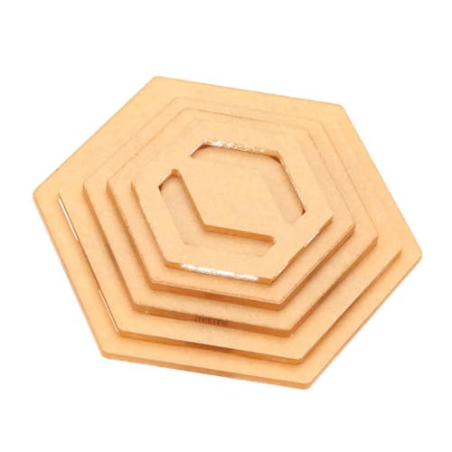 Set mit 5 Nähvorlagen für Quilten, Patchwork-Vorlagen, Acryl, Patchwork-Lineale zum Basteln, Quilten, Vorlagen-Werkzeug-Set, Quilt-Vorlagen-Werkzeug von Dasbsug