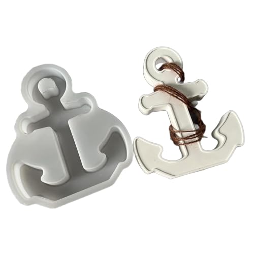 Silikon-Anker, Schlüsselanhänger, zum Aufhängen, Schmuck, Epoxidharz, Formen, Anhänger, Gussteile, Anker, Schlüsselanhänger, Ornament, Anhänger, Epoxidharz von Dasbsug