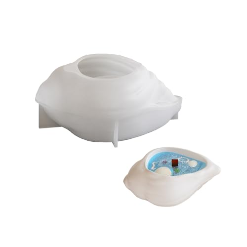 Silikon-Tablett mit Meeresschnecke für Epoxidharz, Schmucktellerhalter und Kunsthandwerk, Heimdekoration, Dekoration von Dasbsug