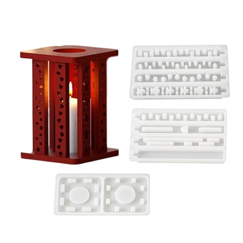 Silikonformen mit Weihnachtsmotiv für Epoxidharz, Gips, Dekoration, Silikonhalter für Teelichthalter, temperaturbeständig von Dasbsug