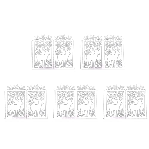 Weihnachts-Stanzformen für Scrapbooking, Karbonstahl, für Fotoalbum, Dekoration, Weihnachtsbaum, Wagen, 5 Stück von Dasbsug