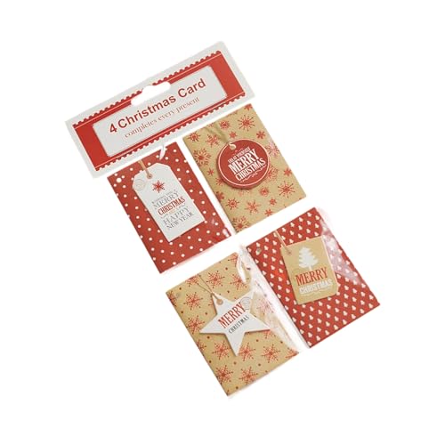 Weihnachtskarten mit vorgestanztem Design, nachhaltiges Papier für Baumschmuck und Bastelaktivitäten, Etiketten mit vorgeschnittenen Löchern von Dasbsug