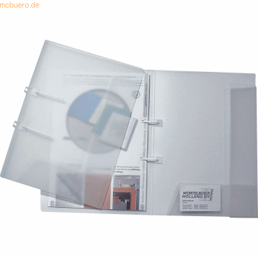 Dataplus Schnellhefter A4 mit 2 Einschlagklappen transparent von Dataplus