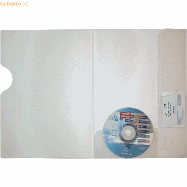 Dataplus Angebotsmappe A4 mit CD-Halter transparent von Dataplus