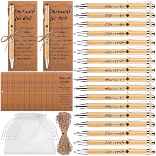 24 Sets Glücksstift Kugelschreiber Holzkugelschreiber Dankeschön Geschenke für Kollegen Lehrer Schuler Abschiedsgeschenk Kleine Geschenke für Mitarbeiter Erzieherin Prüfung Ruhestand Glückbringer 24 Sets Glücksstift Kugelschreiber Holzkugelschreiber Dankeschön Geschenke für Kollegen Lehrer Schuler Abschiedsgeschenk Kleine Geschenke für Mitarbeiter Erzieherin Prüfung Ruhestand Glückbringer von DatingShiny