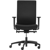 Dauphin Bürostuhl @Just evo operator, AJ 4876_SLP Stoff schwarz, Gestell schwarz von Dauphin