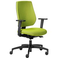 Dauphin Bürostuhl speed-o comfort Stoff grün, Gestell schwarz von Dauphin