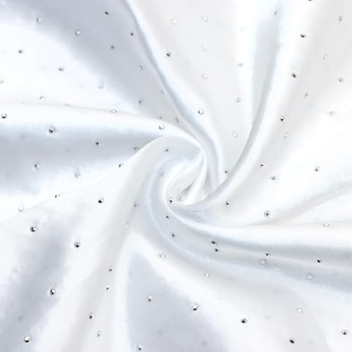 David Angie Satinstoff von The Yard, 140 cm breiter Satin-Stoff, seidiger und glänzender Stoff, für Hochzeitskleider, Bekleidungsherstellung, DIY Handwerk, Nähen (8#) von David Angie