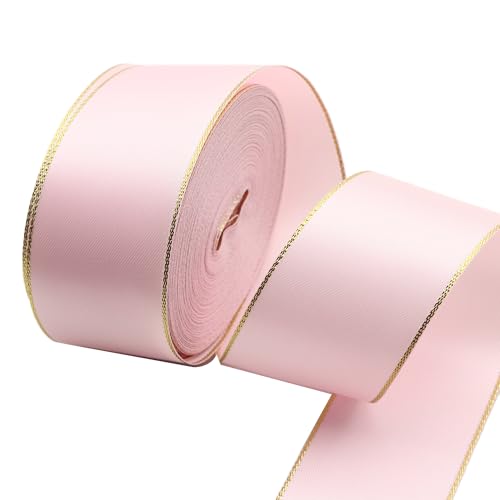 David accessories Satinband mit goldenen Kanten, 3,8 cm breit, 20 m, goldene Bordüre, Stoffbänder für Geschenkverpackungen, Bastelarbeiten, Weihnachtsdekoration, Kranz, Schleifen, Einladungen David accessories Satinband mit goldenen Kanten, 3,8 cm breit, 20 m, goldene Bordüre, Stoffbänder für Geschenkverpackungen, Bastelarbeiten, Weihnachtsdekoration, Kranz, Schleifen, Einladungen von David accessories