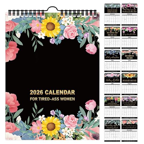 Davivian Kalender Planer - Bunter Monatskalender | Organizer Terminplan Notizblock Papier Für Zuhause Büro Schule Frauen von Davivian