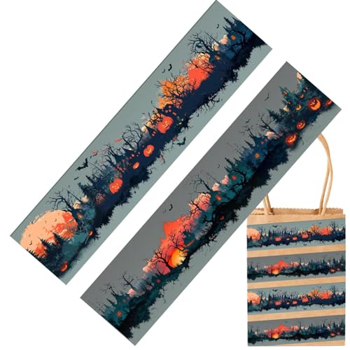 Davivian Scrapbook Klebeband Set - Halloween Vintage Klebeband | Sticker Rollen für Basteltagebücher Geschenkverpackung Schule Fest von Davivian