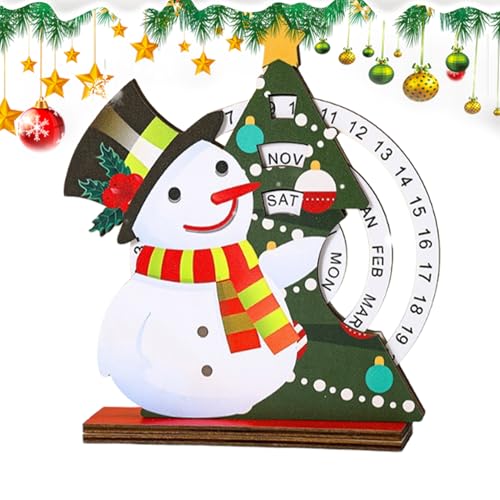 Davivian Weihnachts Countdown Kalender | Drehbarer Weihnachts Adventskalender Aus Holz - Tischdekoration Für Wohnung Hotel Klassenzimmer Davivian Weihnachts Countdown Kalender | Drehbarer Weihnachts Adventskalender Aus Holz - Tischdekoration Für Wohnung Hotel Klassenzimmer von Davivian