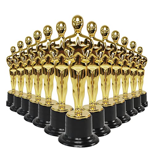 Dawafit 24 StüCk Plastik Award Statuette für Partygeschenke, Schulpreise, Spielpreise, Partypreise von Dawafit