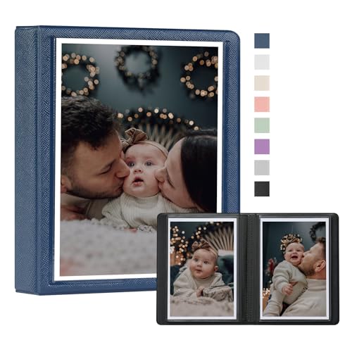 Dawnhua Kleines Fotoalbum, 10,2 x 15,2 cm, 36 Taschen, Kunststoff, anpassbar, Mini-Fotobuch, 10 x 15 cm, für Hochzeit, Familie und Reisen, Blau Dawnhua Kleines Fotoalbum, 10,2 x 15,2 cm, 36 Taschen, Kunststoff, anpassbar, Mini-Fotobuch, 10 x 15 cm, für Hochzeit, Familie und Reisen, Blau von Dawnhua