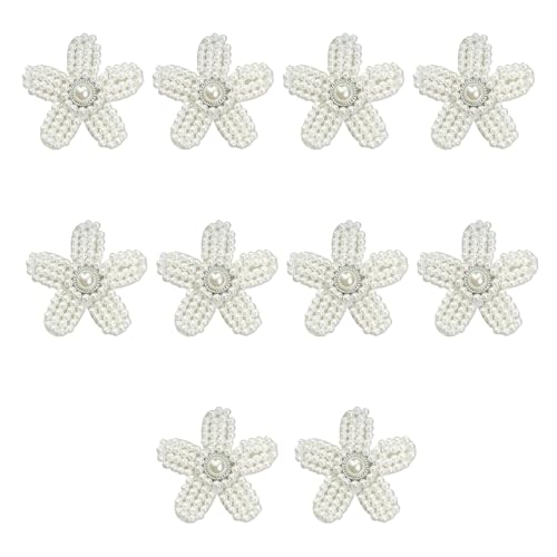 10 Stück handgefertigte Aufnäher mit Kunstperlen und Blumenapplikationen für Kleidung, Jeans, Hut, Tasche, schöne dekorative Flicken 10 Stück handgefertigte Aufnäher mit Kunstperlen und Blumenapplikationen für Kleidung, Jeans, Hut, Tasche, schöne dekorative Flicken von Dawutocap